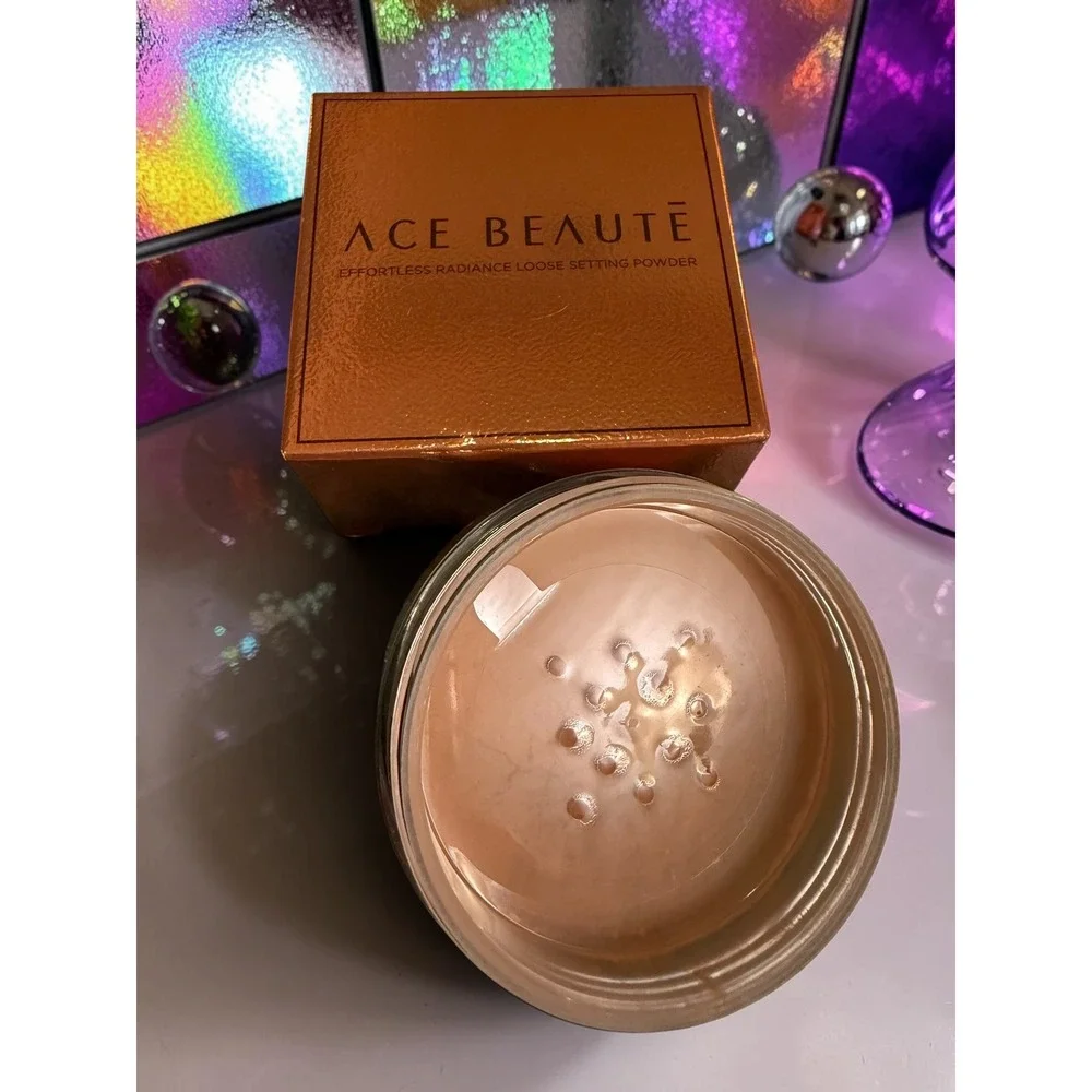 Ace Beaute - Effortless Radiance Loose Setting Powder - Shade: Deep - *NIB*